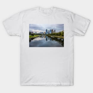 Melbourne from the Swan Street Bridge, Melbourne, Victoria, Australia. T-Shirt